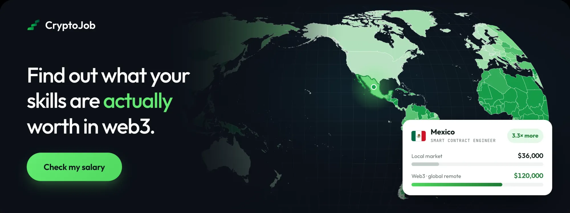CryptoJob salary calculator: find out what your skills are actually worth in web3
