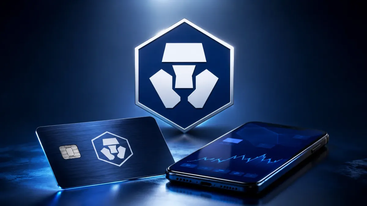 Crypto.com logo on a consumer-brand background, hero for a guide to Crypto.com jobs